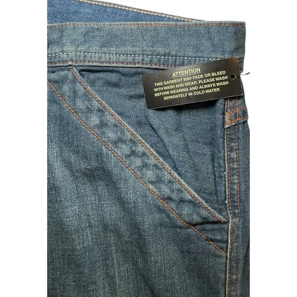 Polo Jeans Co Ralph Lauren Double Knee Sum Jean Men's 36x32 Blue Denim